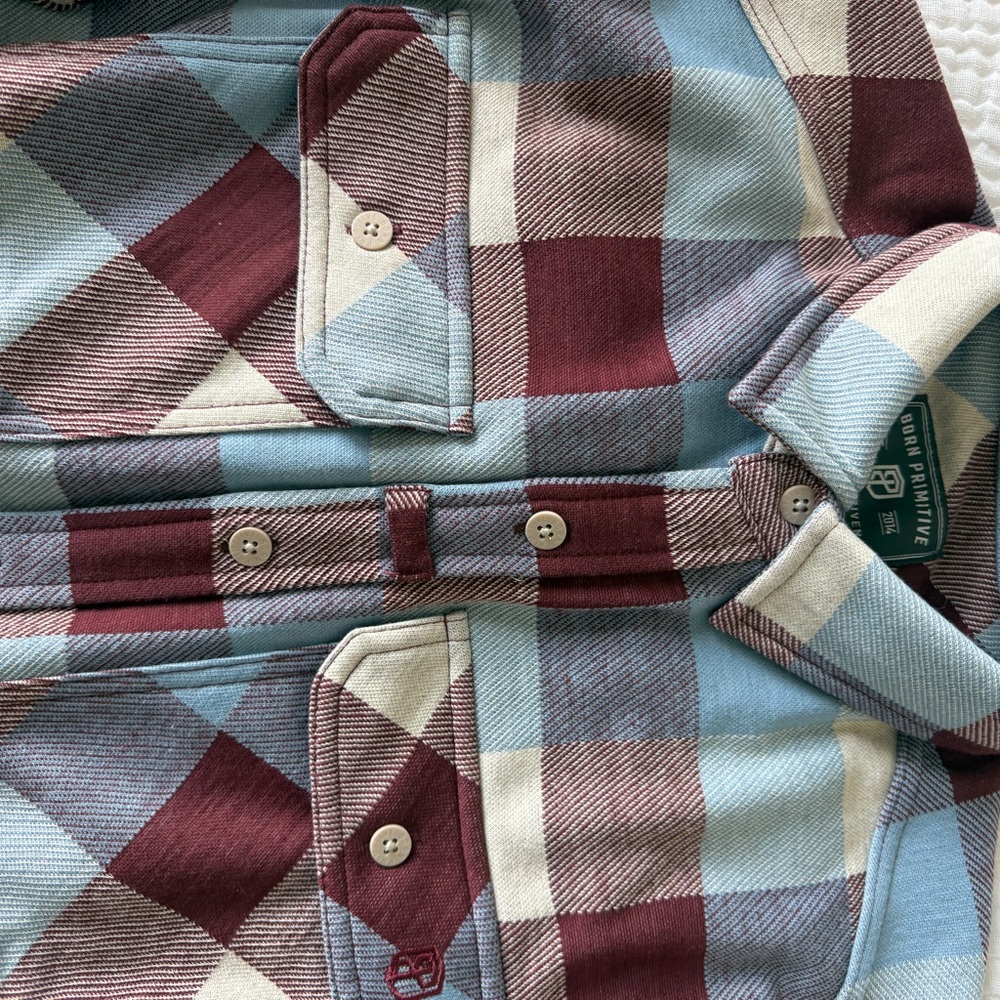 Born Primitive woodsman stretchy flannel - Picture 3 of 7